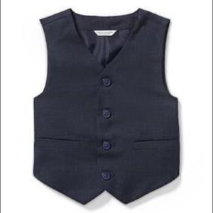Janie and Jack Navy Wool Suit Vest, 5 - NWT